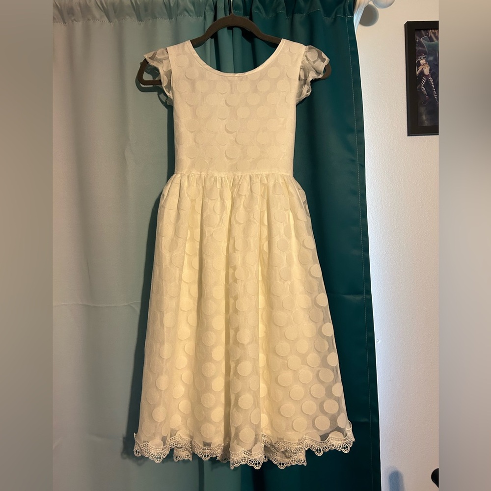 Elegant White Kids Dress